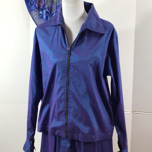 Kokomo vintage iridescent 3pc pant set M - Picture 6 of 12